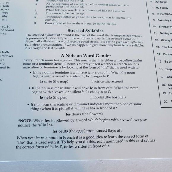 GeoSafari Learning Basic French pack - Picture 9 of 12